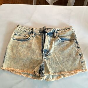 Madden NYC super high rise denim shorts